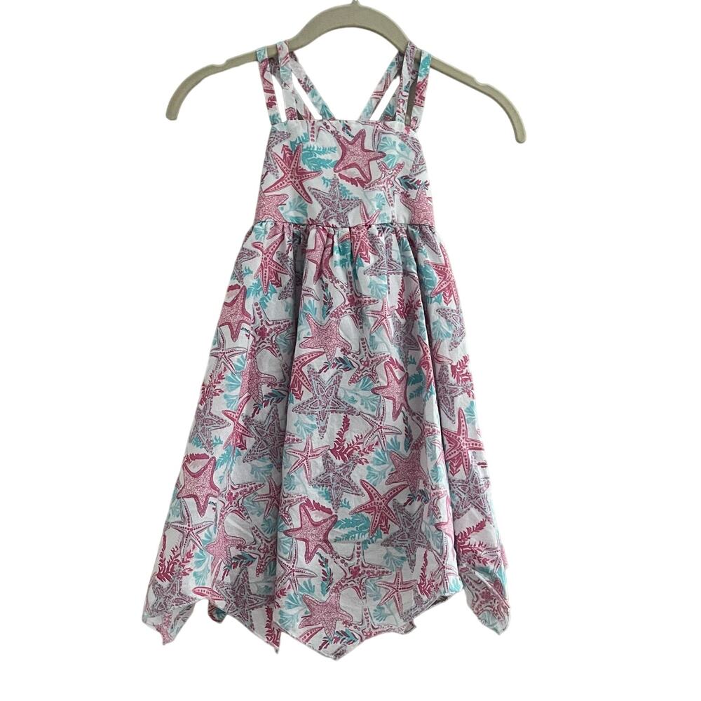 Tommy Bahama Pink Starfish Hanky Hem Sundress Beach-Size 5